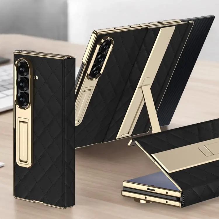 Custodia a libro con motivo a rombi per Samsung Galaxy Z TriFold
