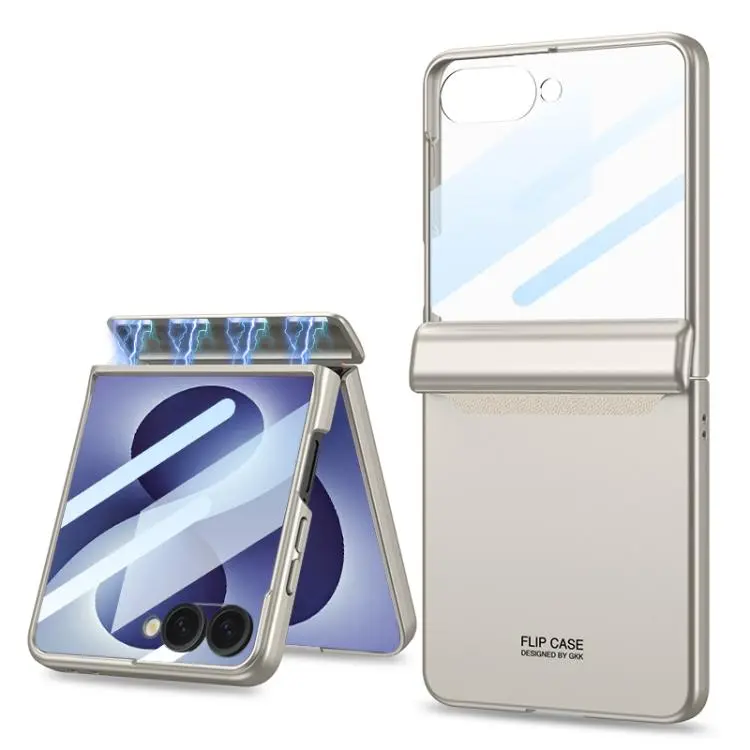 Custodia a libro magnetica con pellicola HD integrata per Galaxy Z Flip8 5G