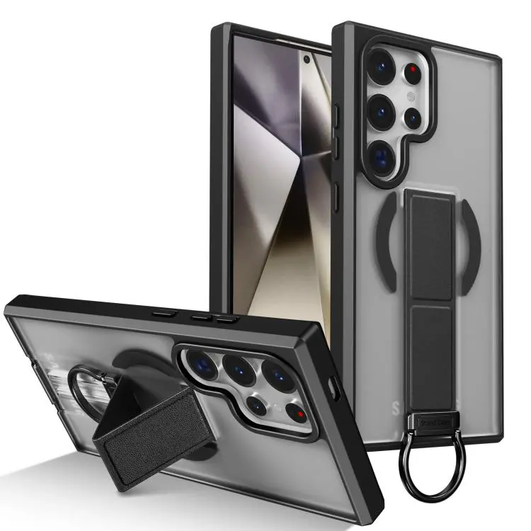 Custodia antiurto con anello a D e supporto magnetico per Samsung Galaxy S24