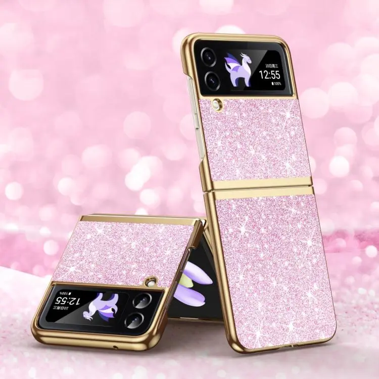 Custodia antiurto glitterata per Galaxy Z Flip4 e Flip3 5G