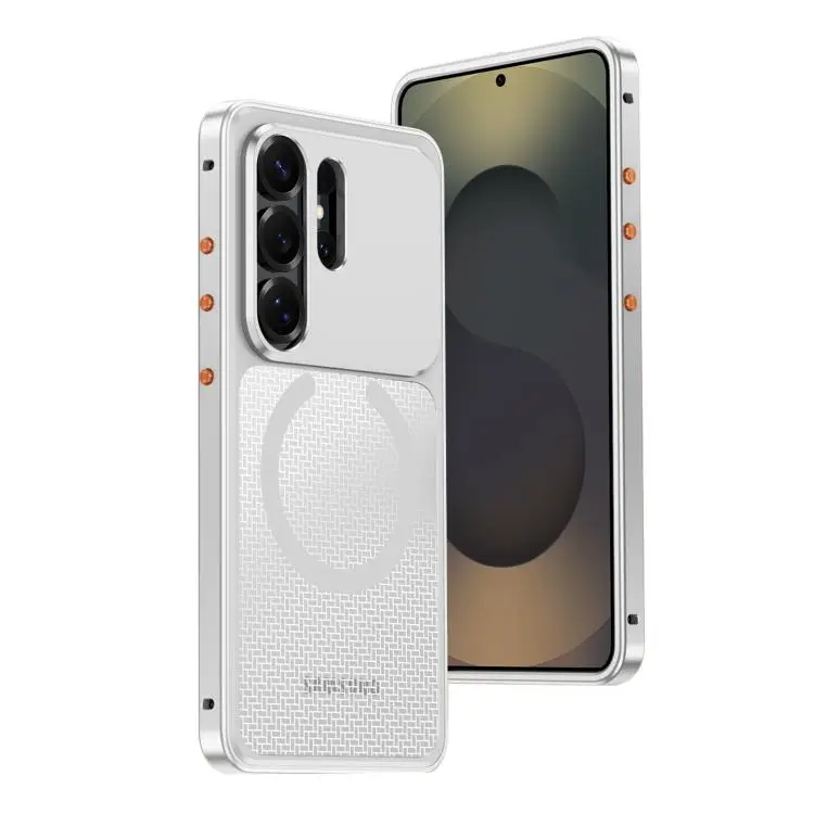 Custodia antiurto in metallo con fibbia magnetica per Galaxy S26, S25, S24 e S23