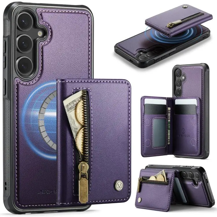 Custodia con cerniera, protezione RFID e porta carte per Galaxy S26 FE 5G