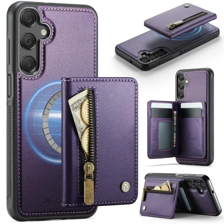 Custodia con cerniera, protezione RFID e porta carte per Samsung Galaxy A16 A15