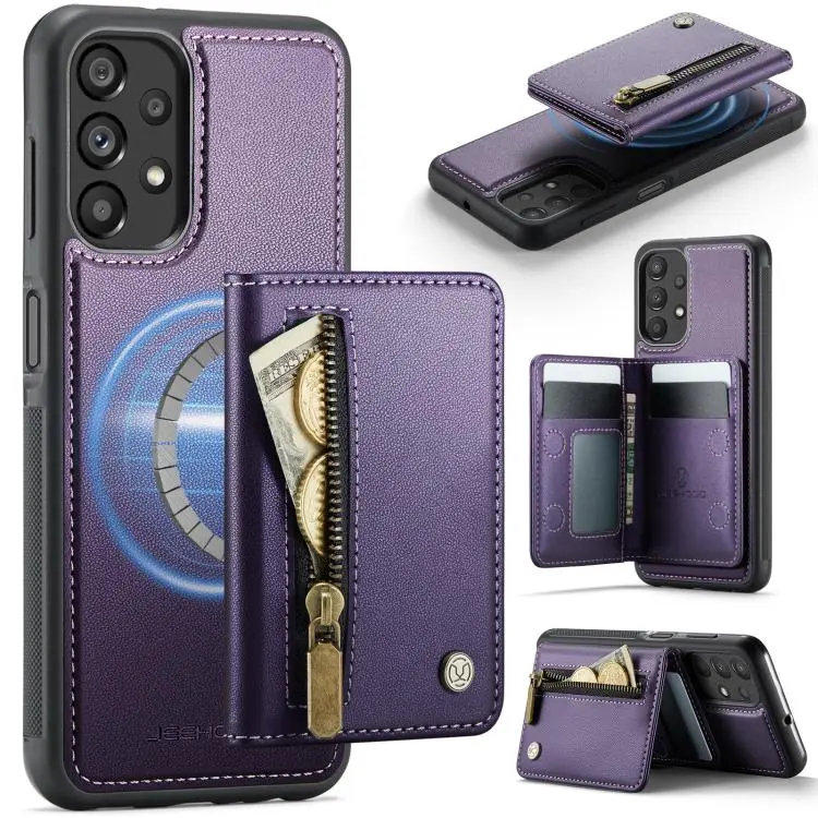 Custodia con cerniera, protezione RFID e porta carte per Samsung Galaxy A23 A34