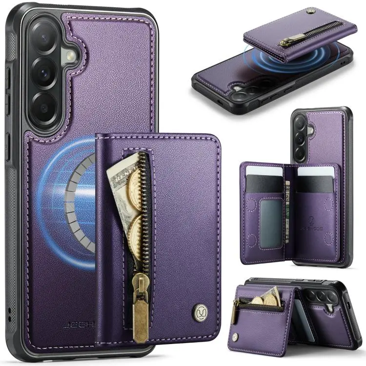 Custodia con cerniera, protezione RFID e porta carte per Samsung Galaxy A57 5G