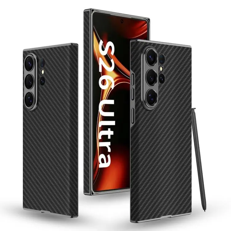 Custodia curva in pelle effetto pelle per Samsung Galaxy S26 e S25 Ultra 5G
