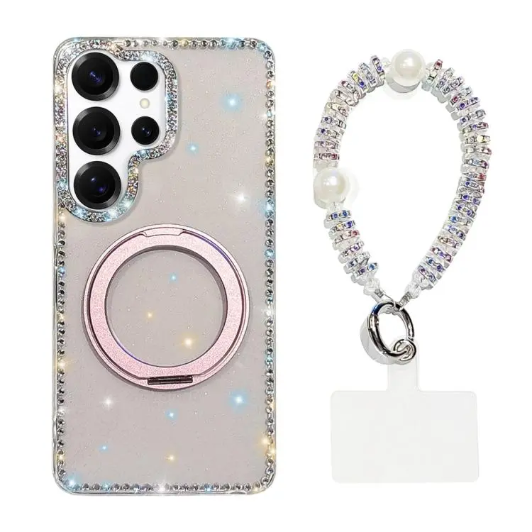 Custodia Diamond IMD con supporto magnetico e cinturino per Samsung Galaxy S25