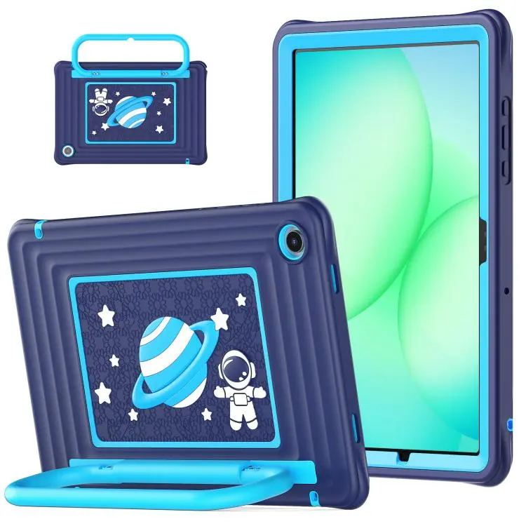 Custodia ibrida in silicone per Samsung Galaxy Tab A11+ / A9+ con maniglia e