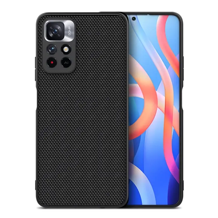 Custodia in fibra di nylon TPU per Xiaomi Redmi Note 11 e Poco M4 Pro 5G