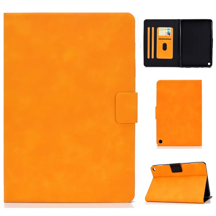 Custodia in pelle a conchiglia con supporto per Kindle Fire HD8, Fire 7 e