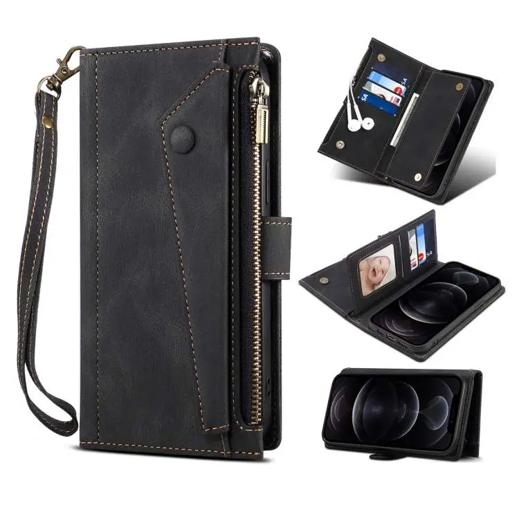 Custodia in pelle a ribalta con supporto per Motorola Moto Edge 2021