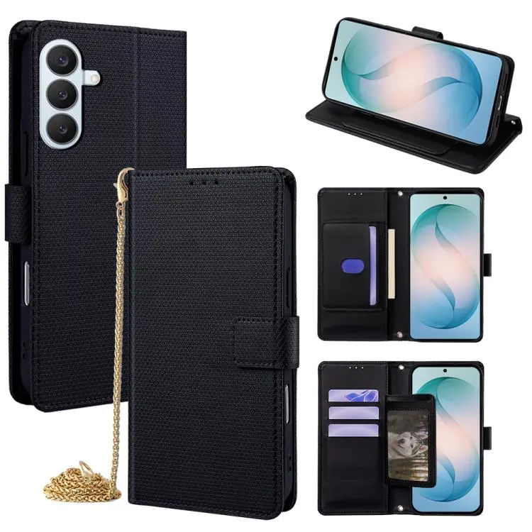 Custodia in pelle a triangolo con catena per Samsung Galaxy S26+, S26 Ultra e