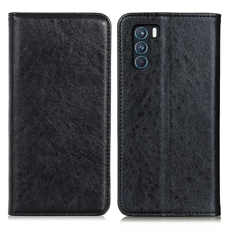 Custodia in pelle a vibrazione orizzontale con struttura magnetica per OPPO K9