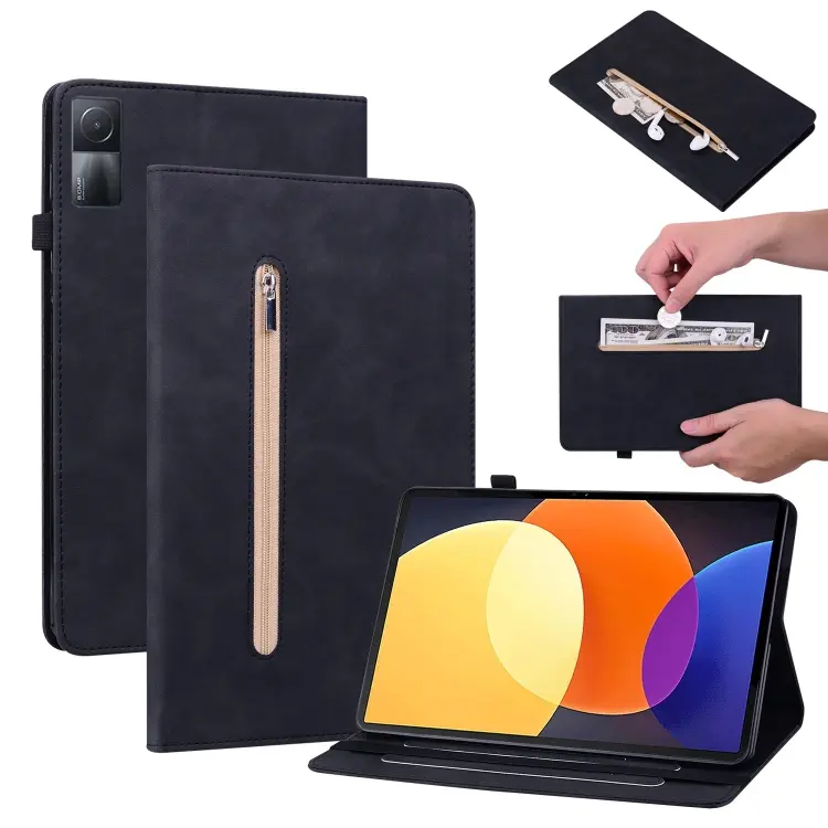 Custodia in pelle con cerniera per Xiaomi Redmi Pad 10.61