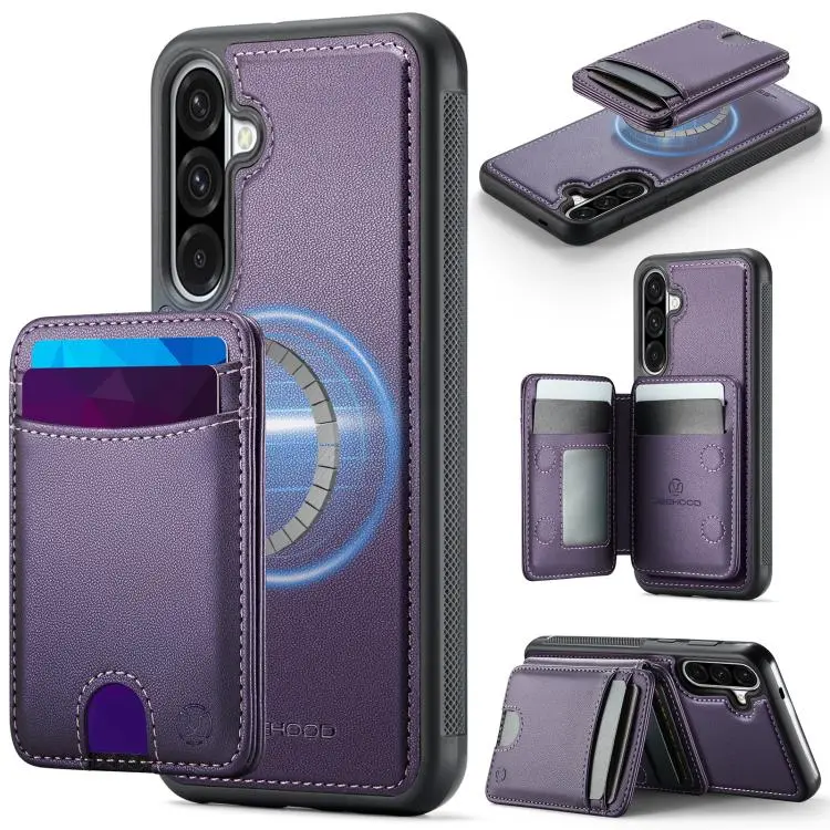 Custodia in pelle con porta carte a ribalta e MagSafe per Samsung Galaxy A56 5G