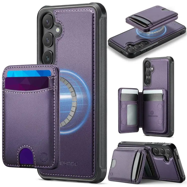 Custodia in pelle con porta carte a ribalta MagSafe per Galaxy S25 FE e S25+ 5G