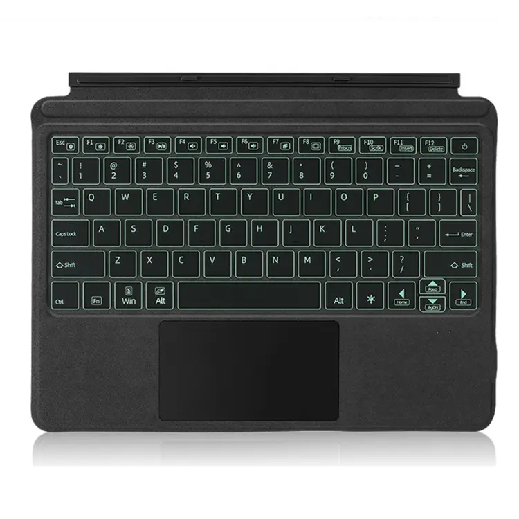 Custodia in pelle con tastiera Bluetooth magnetica con retroilluminazione, For Microsoft Surface Go1 / 2 / 3, For Microsoft Surface Pro 3 / 4 / 5 / 6 / 7 / 7+, For Microsoft Surface Pro 8 / 9 / X