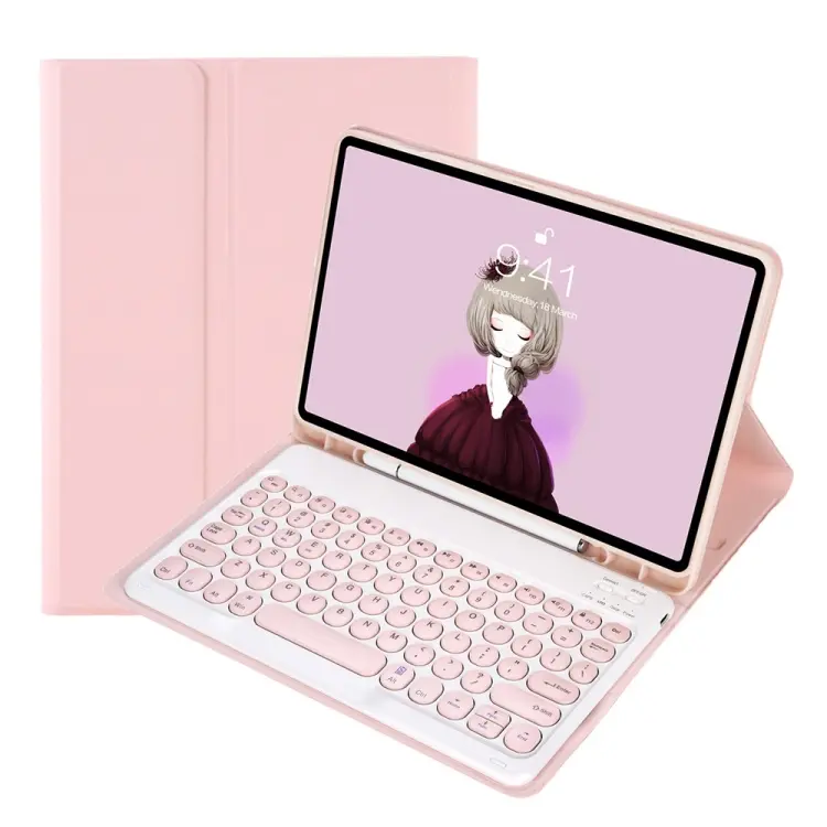 Custodia in pelle con tastiera Bluetooth per Samsung Galaxy Tab S6 Lite 10.4 e