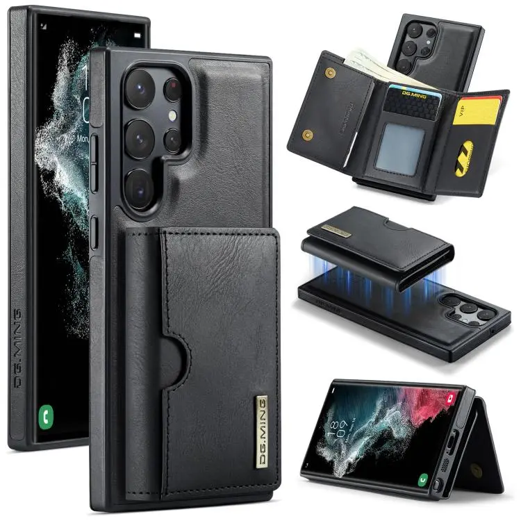 Custodia in pelle DG.MING M6 Series RFID per Samsung Galaxy S22 Ultra, S22+ e