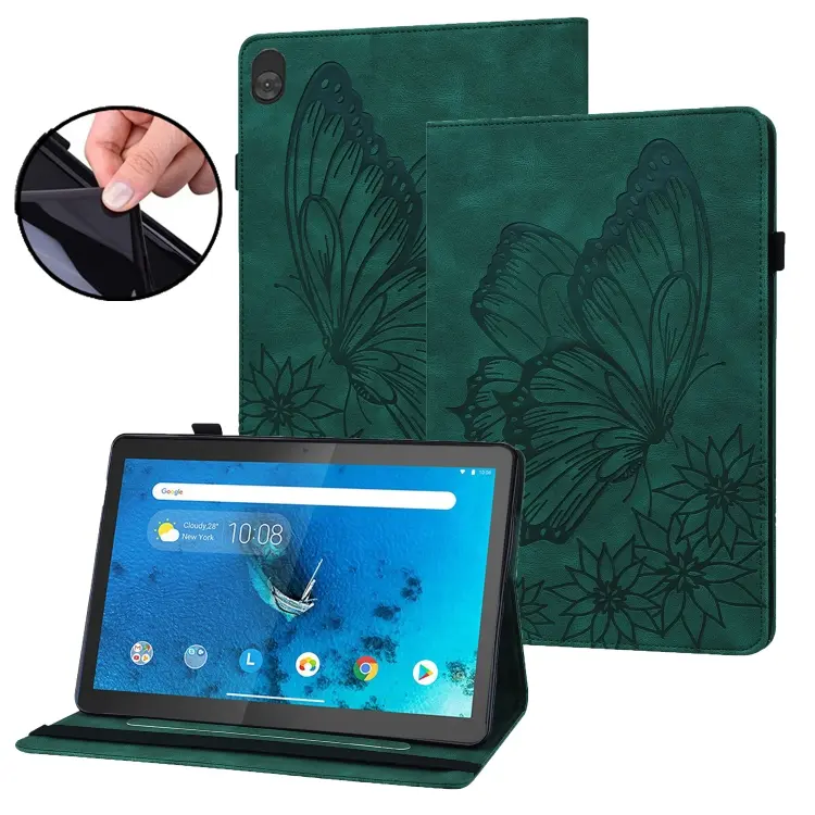 Custodia in pelle goffrata con farfalla per Lenovo Tab M10 X505L, Tab M8 8505X