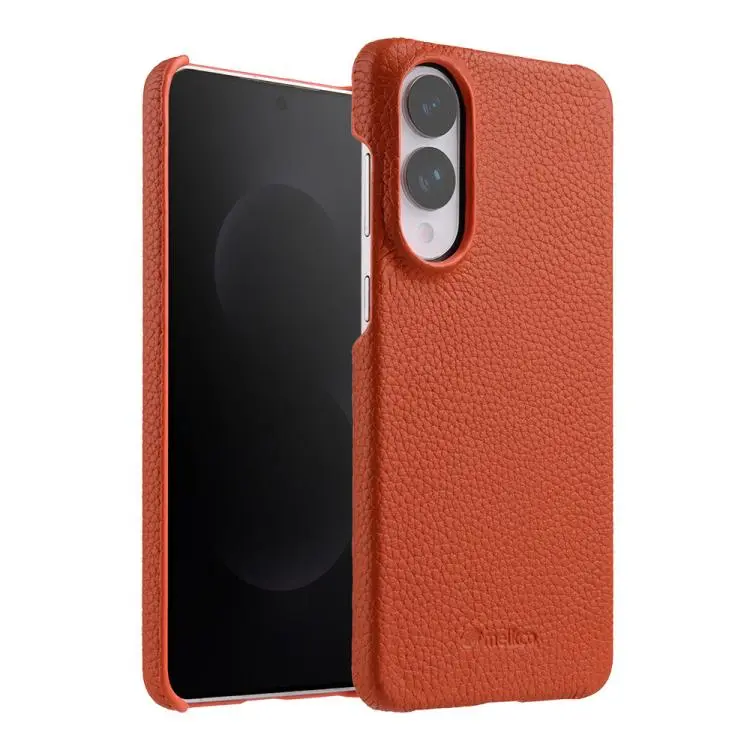 Custodia in pelle Melkco con texture litchi e chiusura magnetica per Samsung
