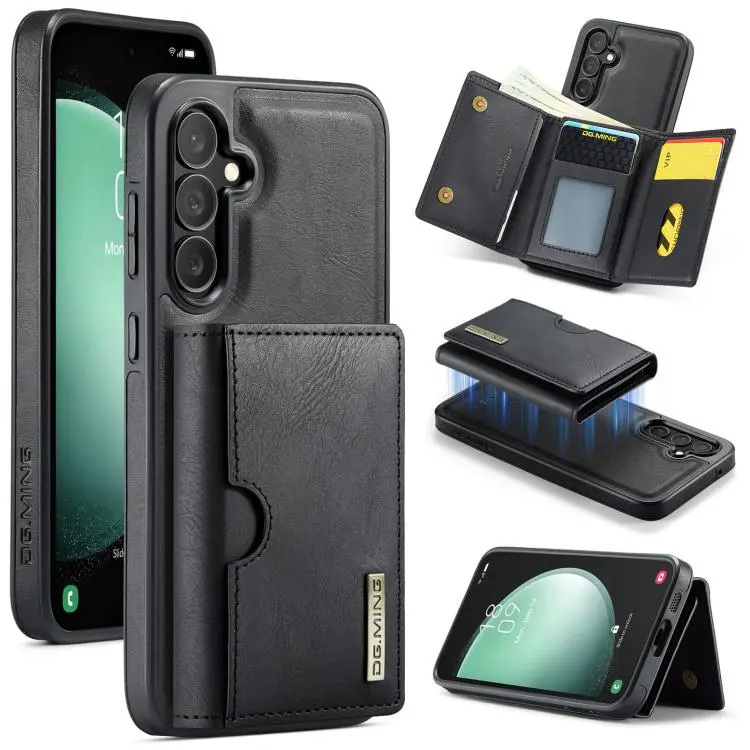 Custodia in pelle RFID tri-fold per Samsung Galaxy S23 FE, Ultra, S23+ e S23 5G
