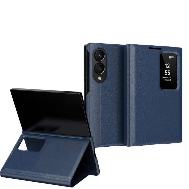 Custodia in pelle Smart View Window con slot carte per Galaxy S26 FE 5G, Fold8