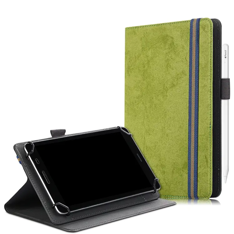 Custodia in pelle universale per tablet PC con vibrazione orizzontale e slot