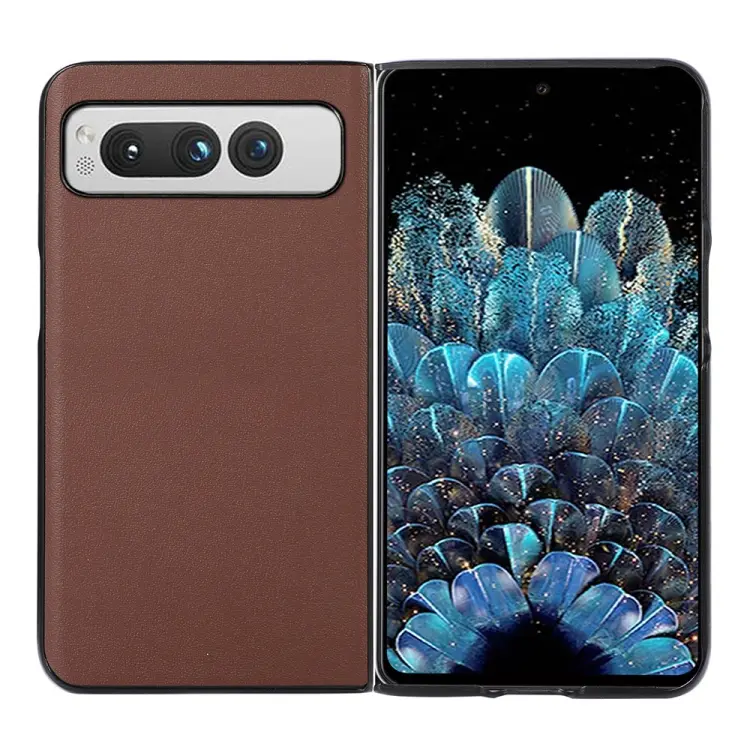Custodia in vera pelle con trama in pelle di agnello per Google Pixel Fold