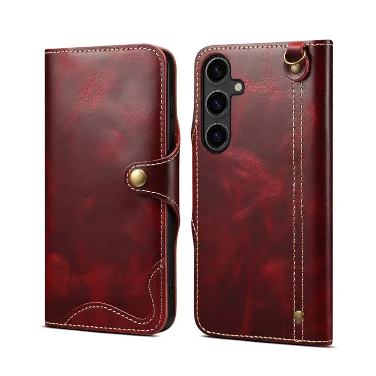Custodia in vera pelle Denor B01 con chiusura magnetica per Samsung Galaxy S26+