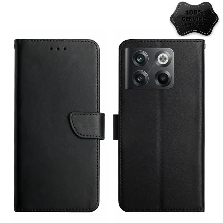 Custodia in vera pelle per OnePlus 10T, Ace Pro e OPPO Reno8 con cavalletto