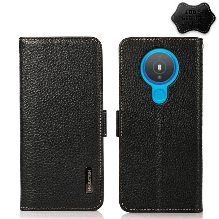Custodia in vera pelle RFID magnetica per Nokia 1.4, 5.4, 7.3, 8 V 5G, C01 Core