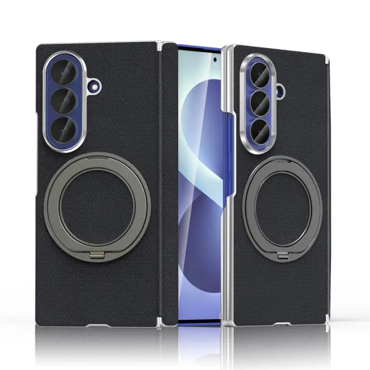 Custodia Kashi con doppia cerniera galvanizzata e supporto magnetico per Galaxy