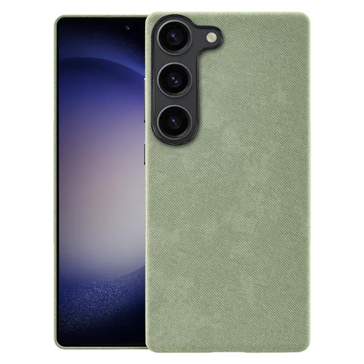 Custodia magnetica a copertura totale con texture in flanella per Samsung Galaxy