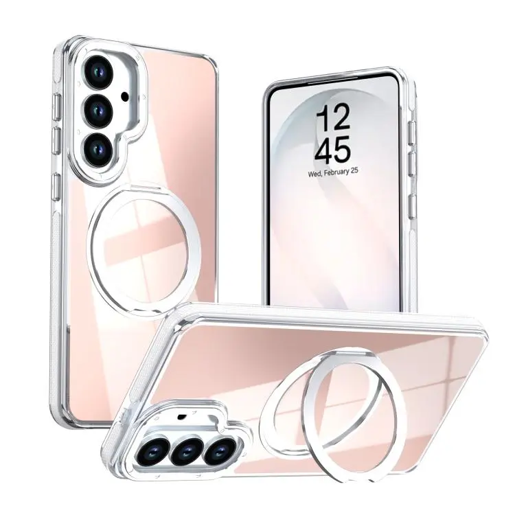 Custodia magnetica con supporto girevole per Galaxy S25+ 5G e S24+ 5G