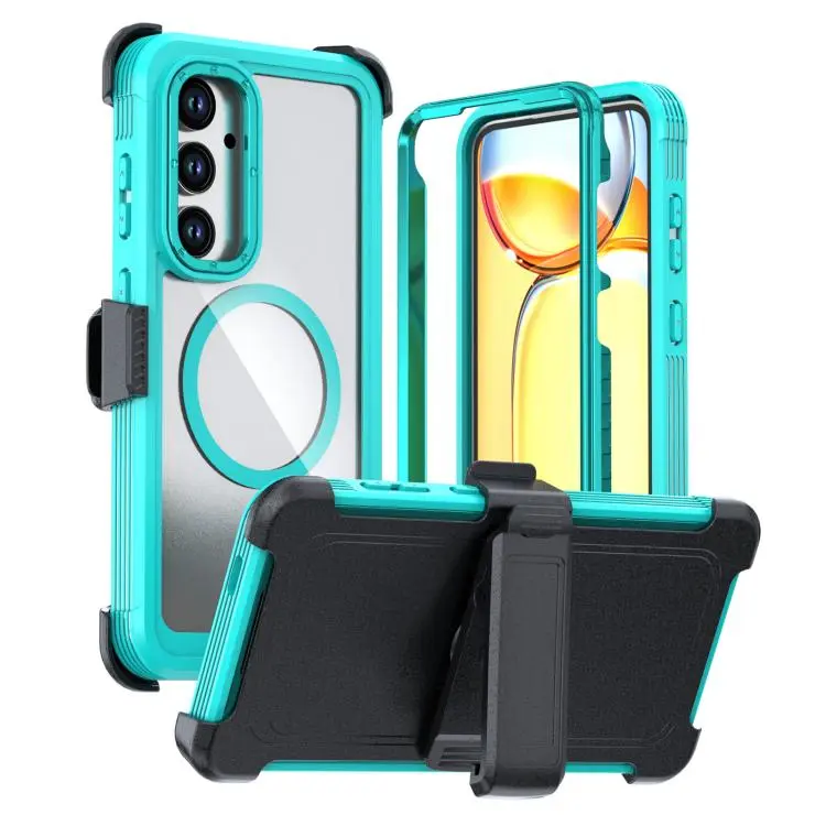 Custodia magnetica in acrilico per Samsung Galaxy S24 FE e Ultra 5G con clip