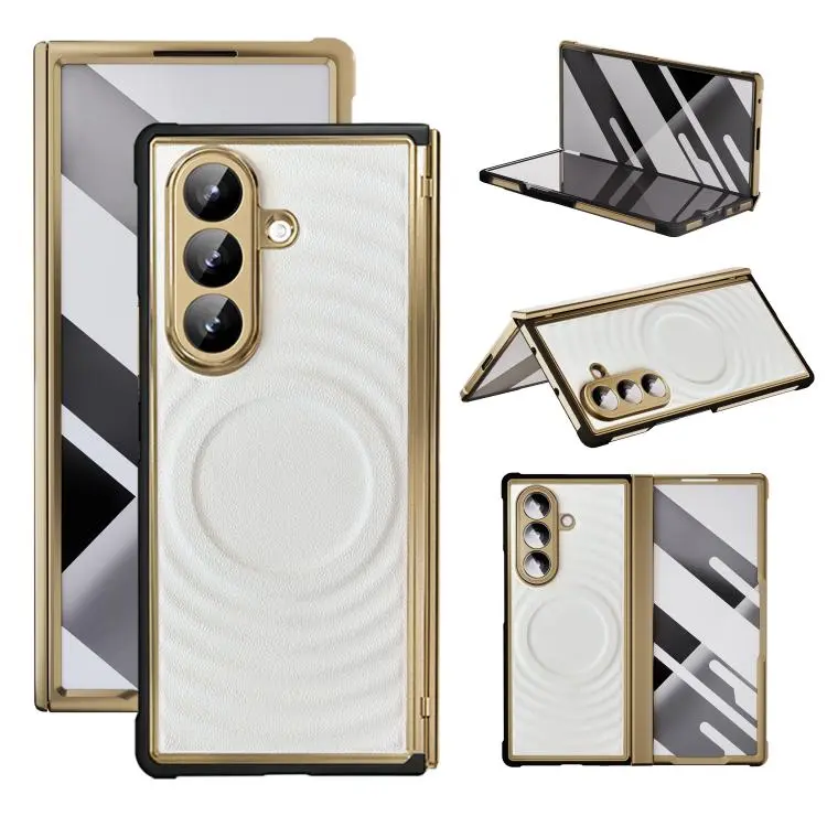 Custodia magnetica in TPU con ecopelle per Samsung Galaxy Z Fold7 5G