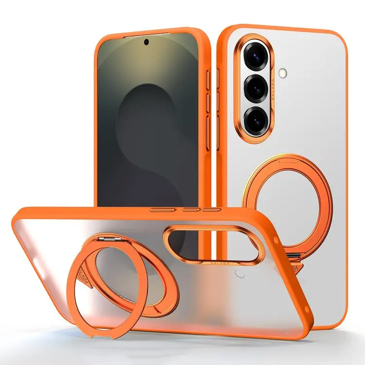 Custodia magnetica satinata con supporto girevole per Samsung Galaxy S26+, S26