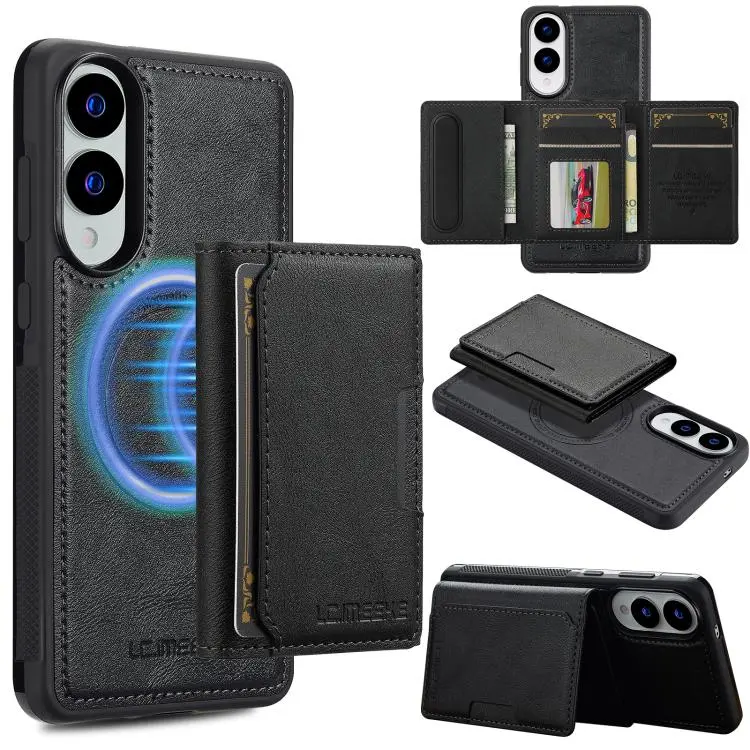 Custodia Magsafe con porta carte RFID per Samsung Galaxy S25 Edge, S25, S25+ e