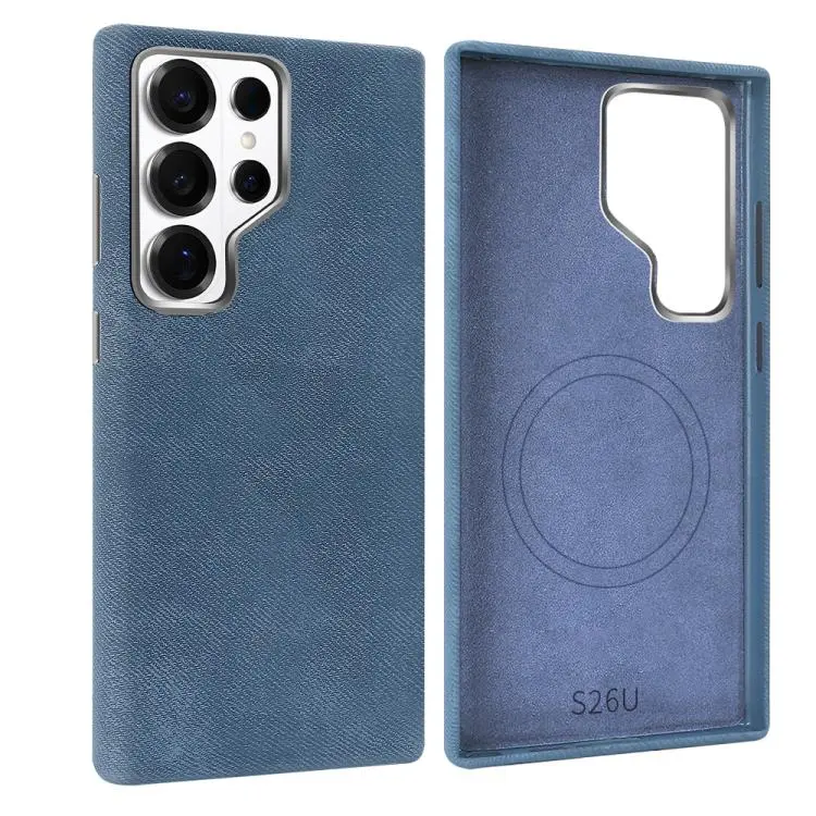 Custodia pelle PU effetto denim con MagSafe per Galaxy S26 Ultra 5G, Samsung