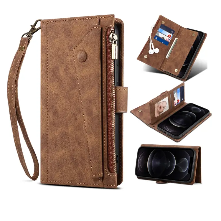 Custodia per cellulare in pelle flip orizzontale smerigliata retrò, For Motorola Edge X30, For Motorola Edge S30, For Motorola Moto E40 / E30 / E20, For OnePlus Nord N20 5G, For Google Pixel 6a