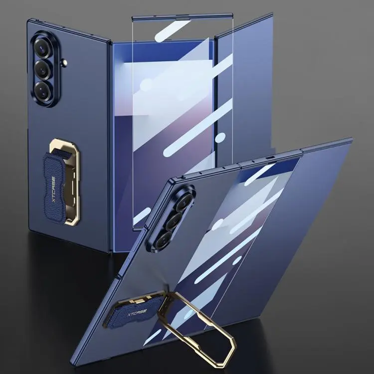 Custodia per Samsung Galaxy Z TriFold con supporto girevole e cinturino da polso