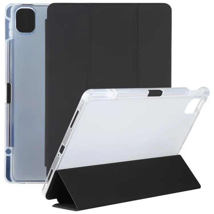 Custodia per tablet in pelle con cover posteriore trasparente, For Xiaomi Mi Pad 5