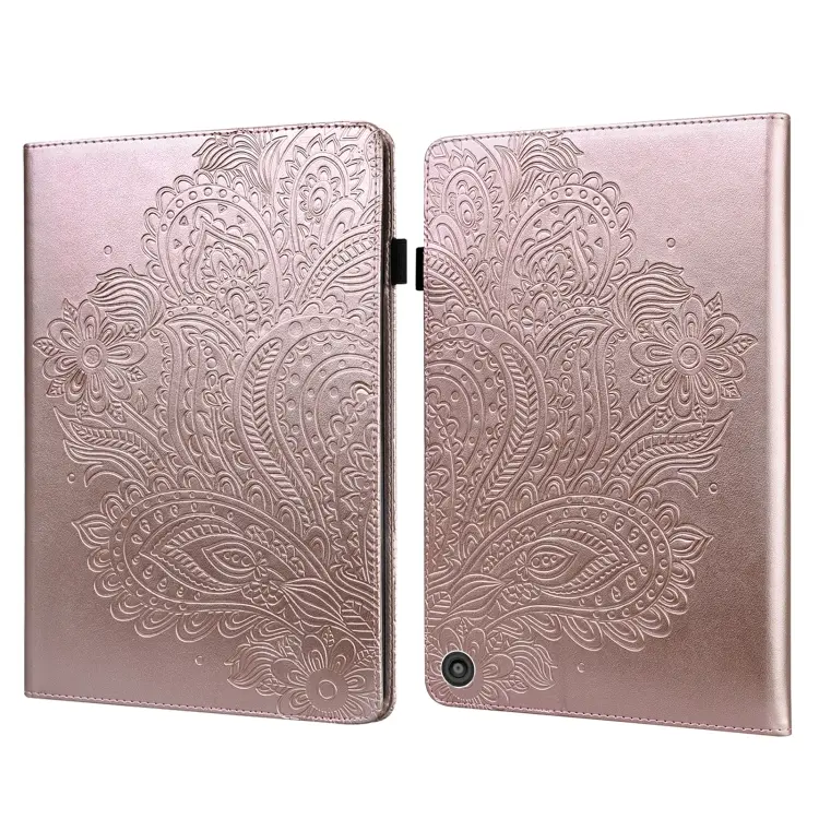 Custodia per tablet in pelle con motivo in rilievo pavone, For Amazon Fire HD 10 2021 / HD 10 Plus 2021, For Amazon Fire HD 8 2017, For Amazon Kindle Parperwhite 5 2021 11th Gen.