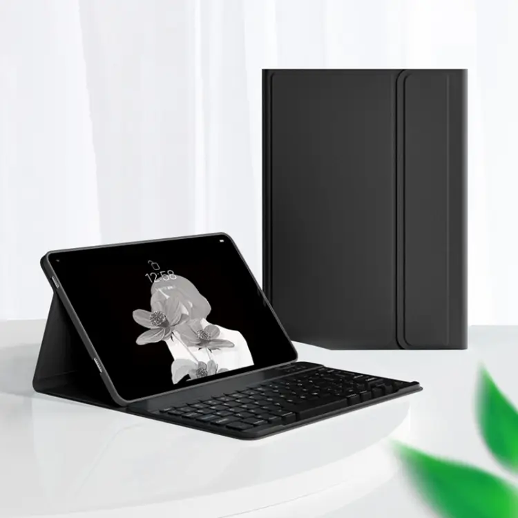 Custodia per tablet in pelle con tastiera Bluetooth staccabile con tasti quadrati LX106, LX106