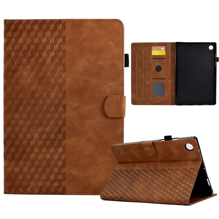 Custodia per tablet in pelle goffrata rombo, For Huawei MatePad SE