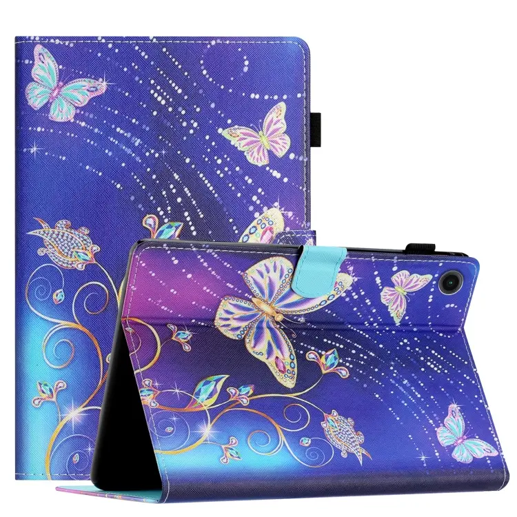 Custodia per tablet in pelle intelligente con cuciture colorate, For Lenovo Tab M10 Gen 3, For Lenovo Tab M10 HD Gen 2, For Lenovo Tab M10 Plus 3rd Gen, For Lenovo M10 Plus X606F