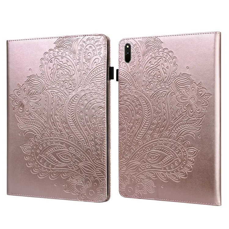 Custodia per tablet in pelle TPU + PU con motivo in rilievo pavone, For Huawei Matepad 11 2021, For Huawei MatePad Pro 10.8 2021
