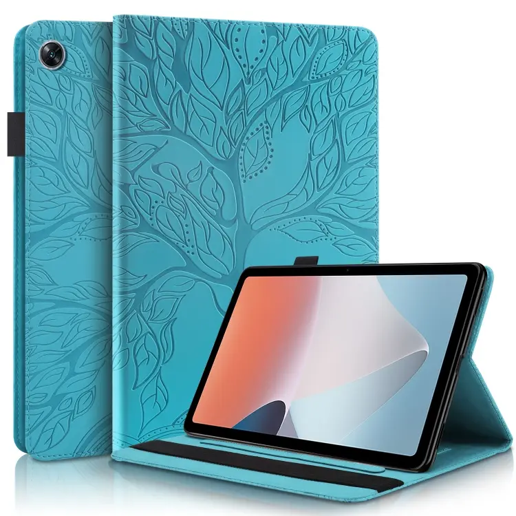 Custodia per tablet orizzontale in pelle a conchiglia Life Tree per OPPO Pad Air