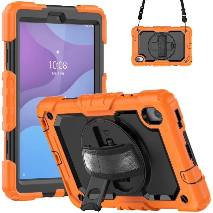 Custodia per tablet PC ibrido in silicone con tracolla, For Lenovo Tab M8 HD 2020/2019